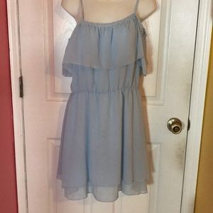 H&M baby blue dress Off the shoulder